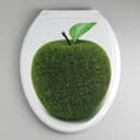 Сиденье для унитаза с крышкой «Декор. Яблоко», 44.5×37 см, белое