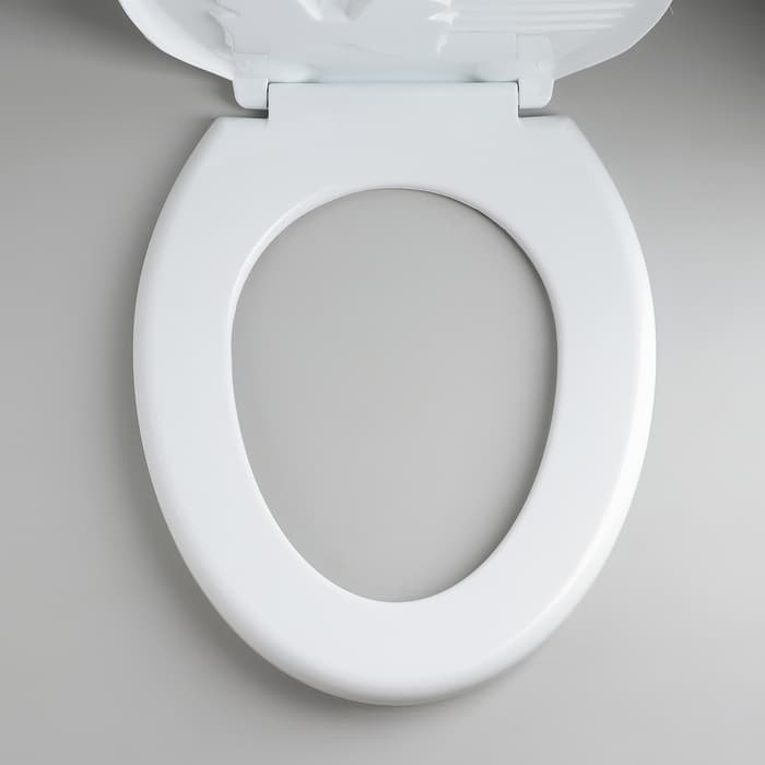 Сиденье для унитаза с крышкой «Комфорт Люкс», 44.5×37 см, белое