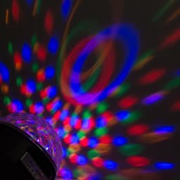 Ночник проектор «Хрустальный диско-шар» 17.5 см, динамик, свечение мульти, 220 В