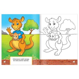 Раскраска детская «Мой любимый зоопарк», 12 стр.