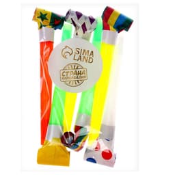 Карнавальный язычок, набор 6 шт., цвета МИКС