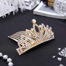 Диадема для волос «Королевская особа», веер, 3.8×7.5 см