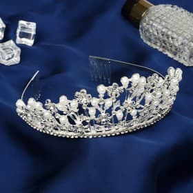 Диадема для волос «Королева», цветочная феерия, 6.5×24.5×16 см