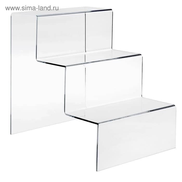 Горка 3 ступеньки 20×27×28 см, оргстекло 3 мм