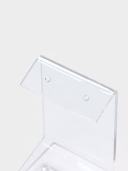 Подставка под серьги и кольцо, 4×4×6.5 см, оргстекло 1.5 мм, прозрачная