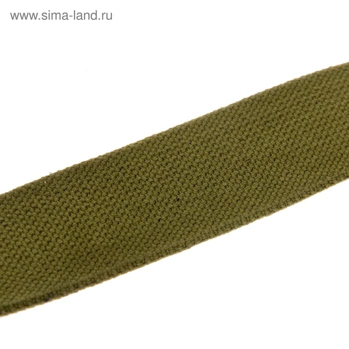 Ошейник брезентовый однослойный, 84×4.5 см, ОШ 50-70 см, хаки