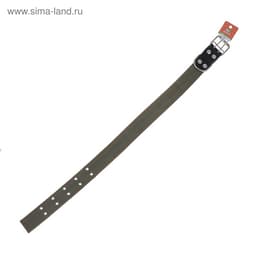 Ошейник брезентовый двухслойный, 82.5×4.5 см, ОШ 50-70 см