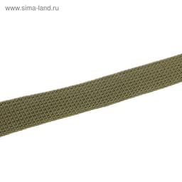 Ошейник брезентовый однослойный, 57×2.5 см, ОШ 35-45 см, хаки