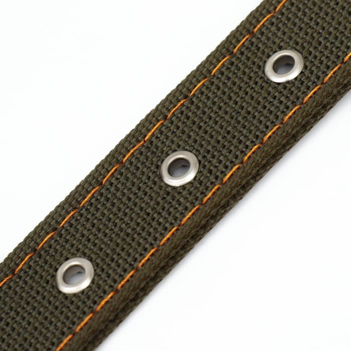 Ошейник брезентовый двухслойный, 72×3.5 см, ОШ 45-60 см, хаки