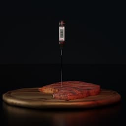 Термометр (термощуп) кухонный Доляна, электронный, на батарейках, чёрный