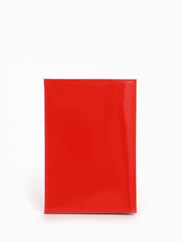 Обложка для паспорта, тиснение фольгой, гладкая, красная