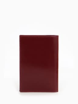 Обложка для паспорта, тиснение фольгой, гладкая, бордовая