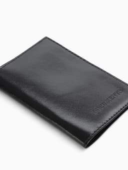 Обложка для автодокументов, натуральная кожа, гладкая, 10×1×13 см, чёрная