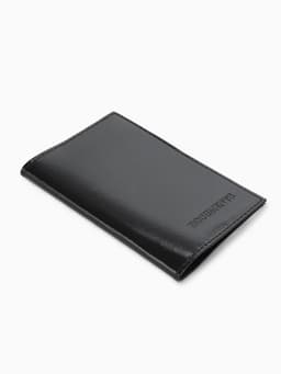 Обложка для автодокументов, натуральная кожа, гладкая, 10×1×13 см, чёрная