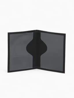 Обложка для автодокументов, натуральная кожа, гладкая, 10×1×13 см, чёрная