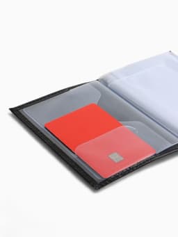 Обложка для автодокументов, натуральная кожа, гладкая, 10×1×13 см, чёрная