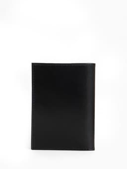 Обложка для автодокументов, натуральная кожа, гладкая, 10×1×13 см, чёрная