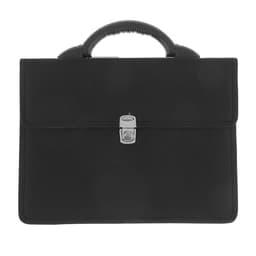 Портфель деловой 350×260×100 мм, текстильный, 2 отделения, К 1С11 «Выборг», чёрный