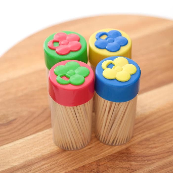 Зубочистки «Цветок», 150 шт., МИКС