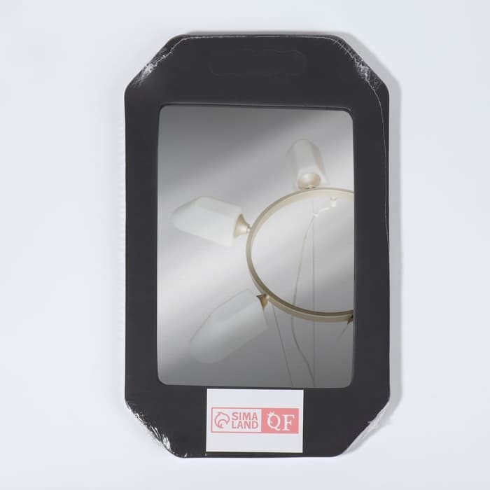 Зеркало с ручками, 20×28/25.3×41 см, чёрное