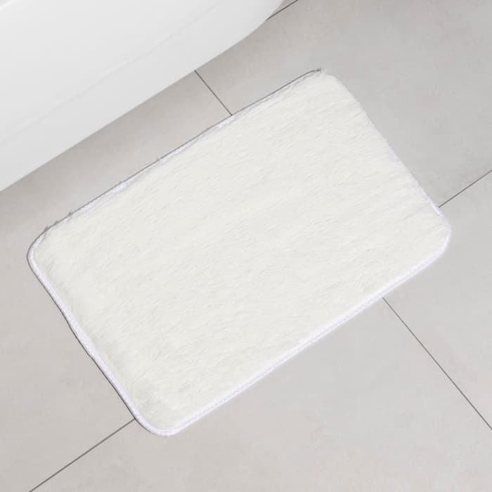 Коврик Доляна «Пушистик», 40×60 см, белый