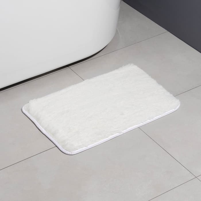 Коврик Доляна «Пушистик», 40×60 см, белый