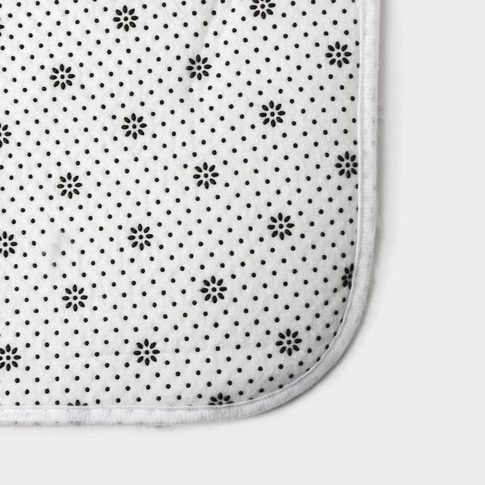 Коврик Доляна «Пушистик», 40×60 см, белый