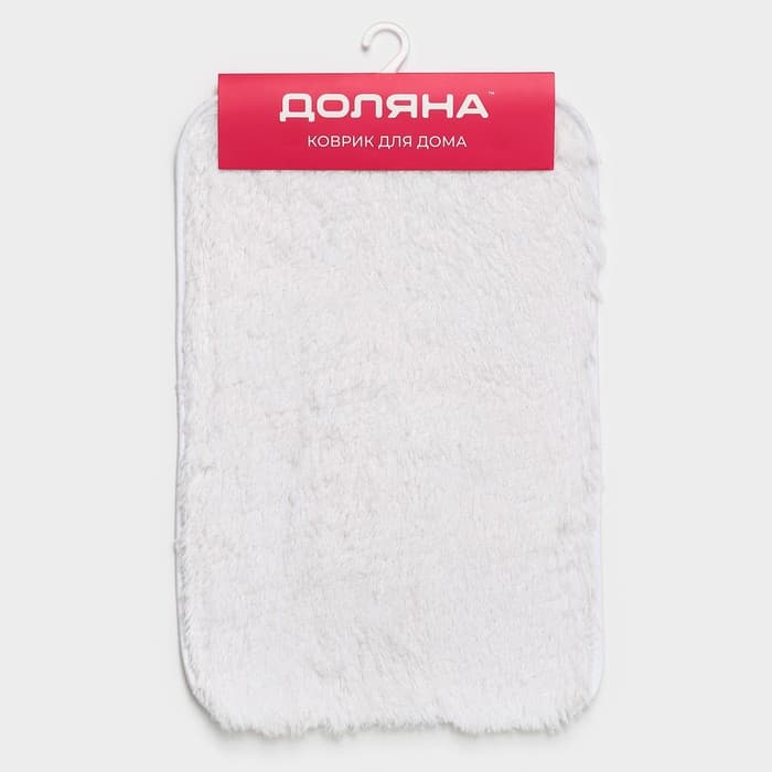 Коврик Доляна «Пушистик», 40×60 см, белый