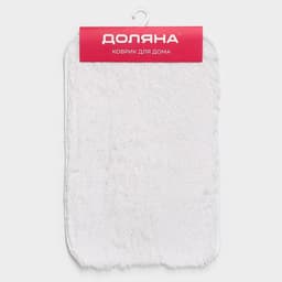 Коврик Доляна «Пушистик», 40×60 см, белый