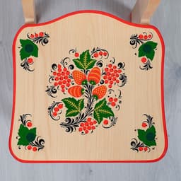 Стул детский «Хохлома», с художественной росписью, 2 ростовая категория, люкс