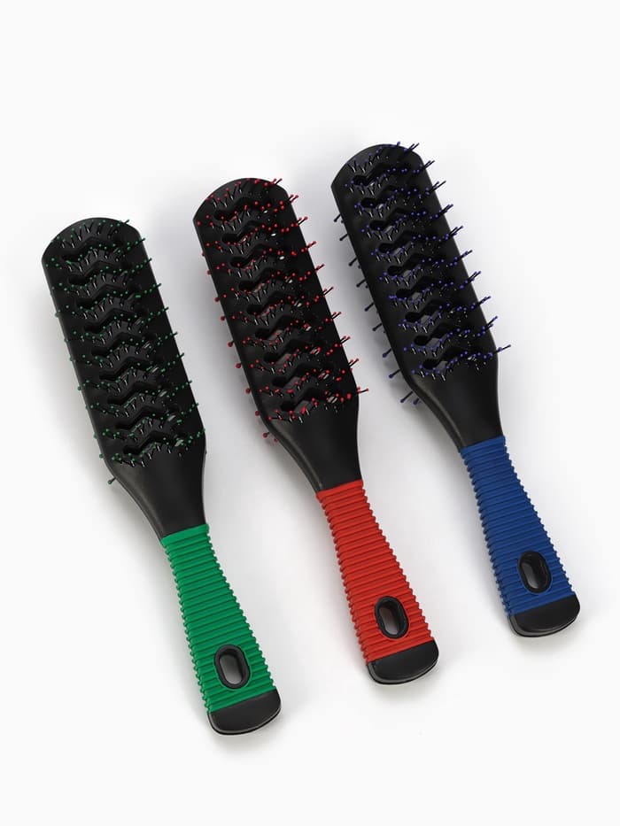 Расчёска массажная, двусторонняя, продуваемая, 5×22 (±1) см, МИКС