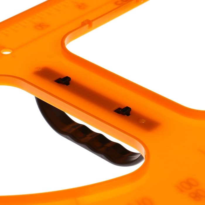 Транспортир для школьной доски, с держателем, 180 г, корпуса оранжевый