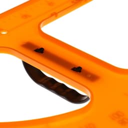 Транспортир для школьной доски, с держателем, 180 г, корпуса оранжевый