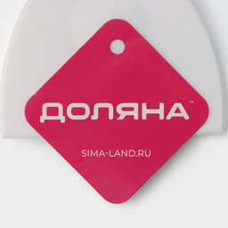 Шпатель кондитерский с ручкой Доляна, 16.5×9.5 см, белый