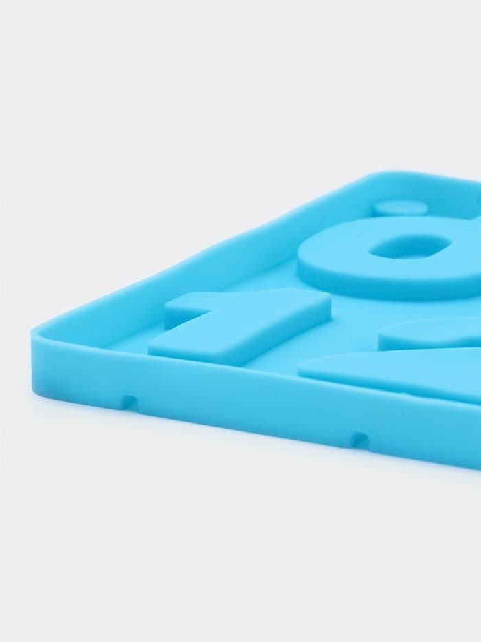 Форма для леденцов Доляна «Арифметика», силикон, 29×17 см, 10 ячеек (5×4 см), с палочками, МИКС