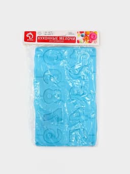 Форма для леденцов Доляна «Арифметика», силикон, 29×17 см, 10 ячеек (5×4 см), с палочками, МИКС