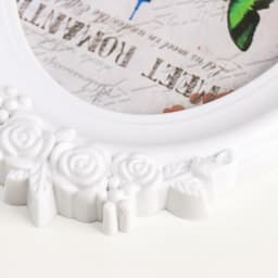 Фоторамка для фото 13×18 см «Нежность роз», пластик, белая, 16.5×24 см