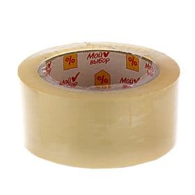 Клейкая лента «Мой выбор», прозрачная, 48 мм × 120 м, 35 мкм