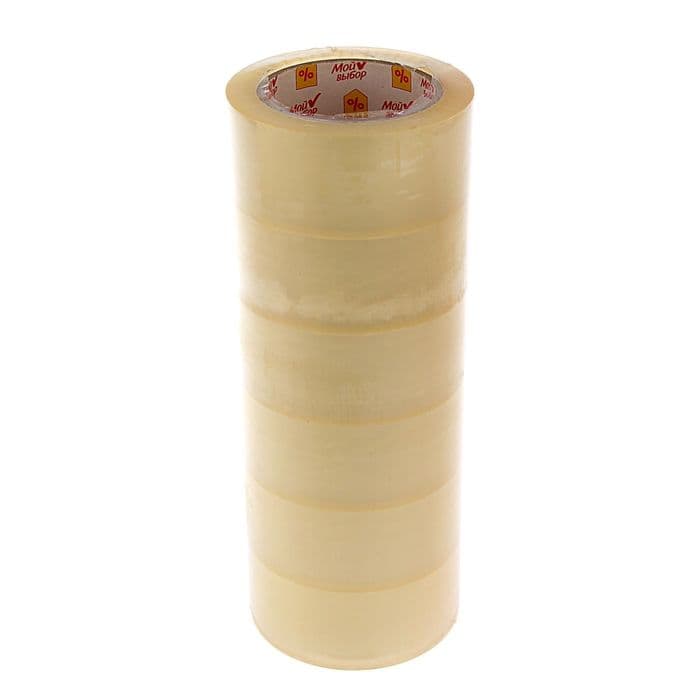 Клейкая лента «Мой выбор», прозрачная, 48 мм × 120 м, 35 мкм