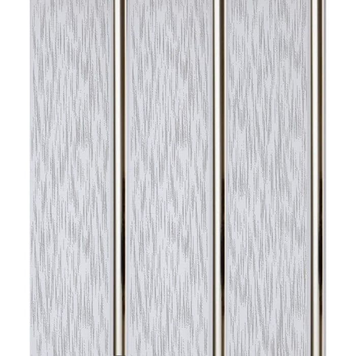 Панель ПВХ «Акватон. Дождь», 3000×250 мм, цвет серый