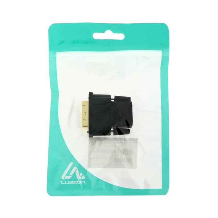 Переходник Luazon PL-005, HDMI (f) - DVI-D (m), чёрный