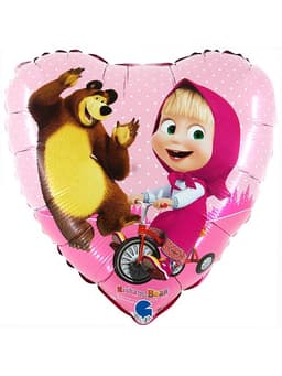 Воздушный шар фольгированный 18" «Маша и Медведь»
