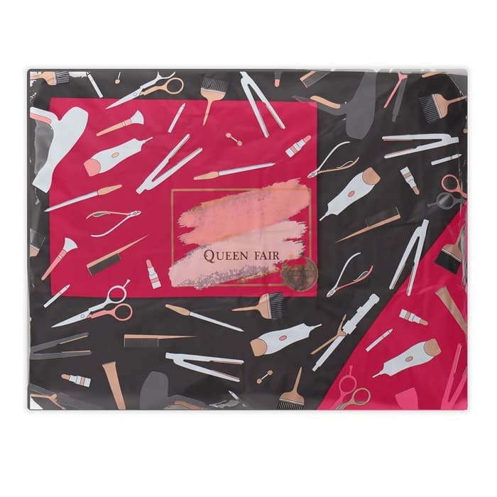 Фартук для мастера, 62×80(±1) см, с карманом, чёрный/красный