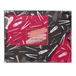 Фартук для мастера, 62×80(±1) см, с карманом, чёрный/красный