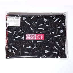 Фартук для мастера, 62×80(±1) см, с карманом, чёрный/красный