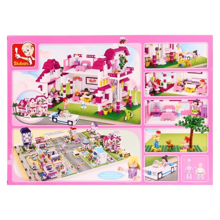Конструктор Sluban «Розовая мечта: загородная вилла», 726 деталей