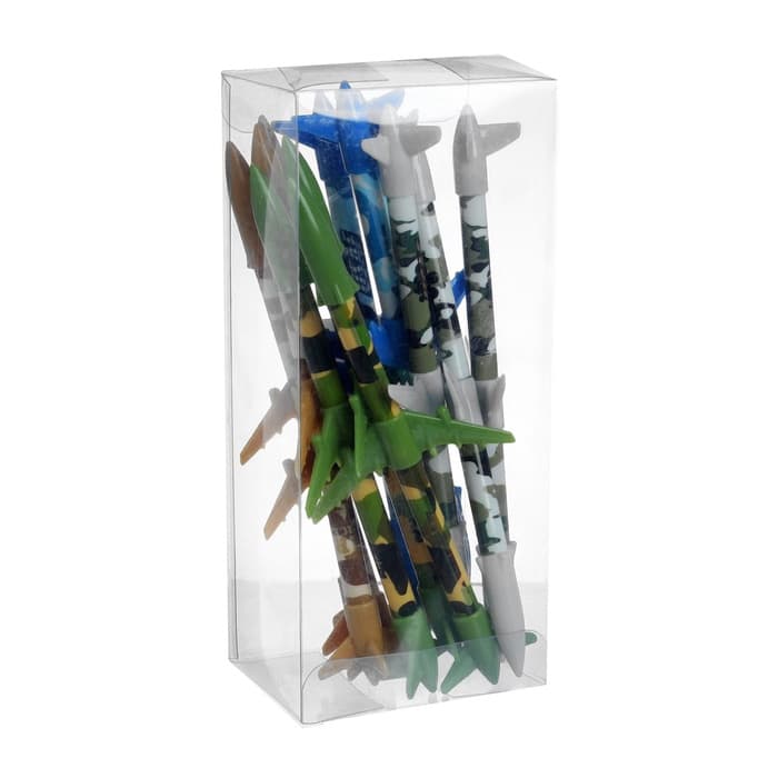 Ручка-прикол Calligrata «Ракета», синий стержень, гелевая, МИКС