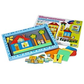 Магнитная мозаика Десятое Королевство «Веселый городок», 249 элементов