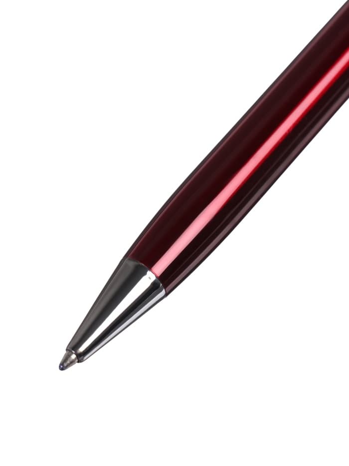 Ручка подарочная Calligrata «Эспрессо», шариковая, поворотная, в футляре кожзам, корпус бордовый с серебристым