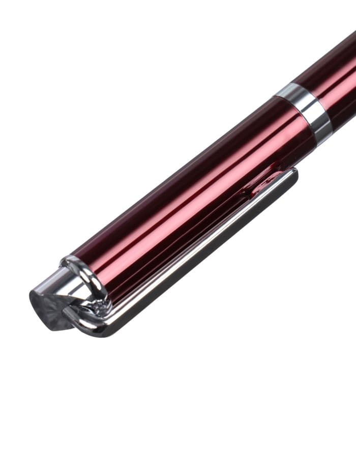 Ручка подарочная Calligrata «Эспрессо», шариковая, поворотная, в футляре кожзам, корпус бордовый с серебристым